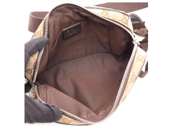 Marsupio Gucci GG Canvas Marrone Beige - vista 3