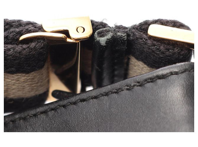 Borsa a Spalla Gucci GG Canvas Nera Nero - vista 11