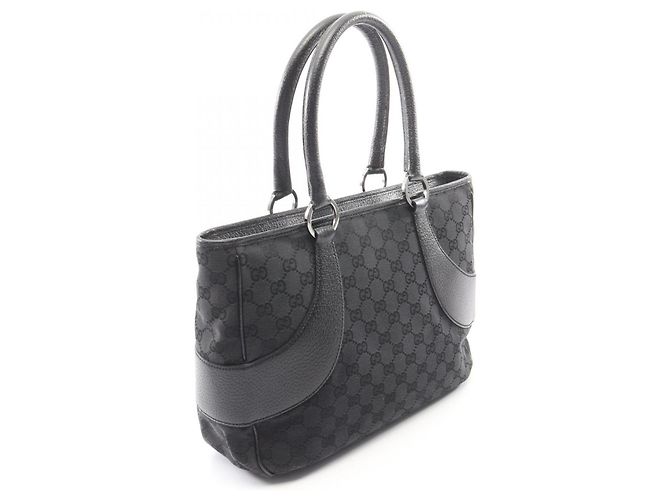 Borsa Gucci GG Canvas Nero - vista 2