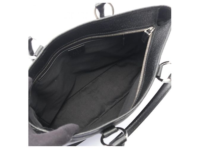 Borsa Gucci GG Canvas Nero - vista 3