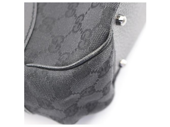 Borsa Gucci GG Canvas Nero - vista 5