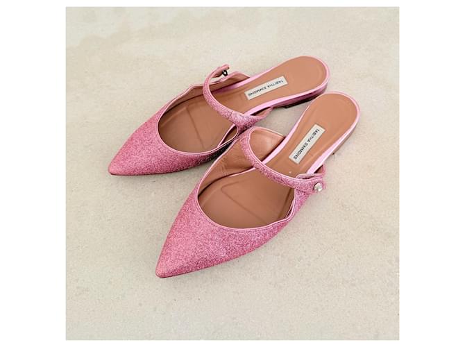 Mule a punta con glitter rosa Tabitha Simmons - vista 3