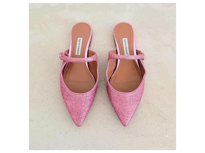 Mule a punta con glitter rosa Tabitha Simmons - vista 4