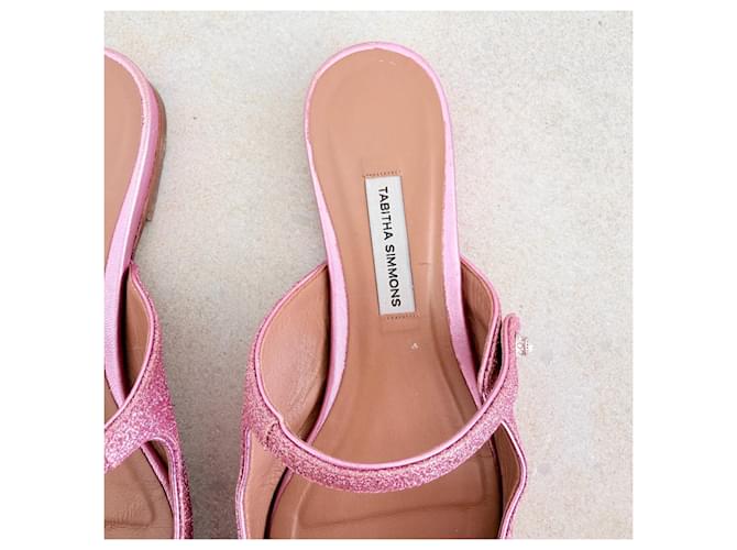 Mule a punta con glitter rosa Tabitha Simmons - vista 5
