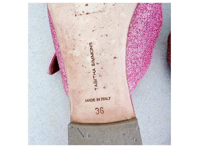 Mule a punta con glitter rosa Tabitha Simmons - vista 7