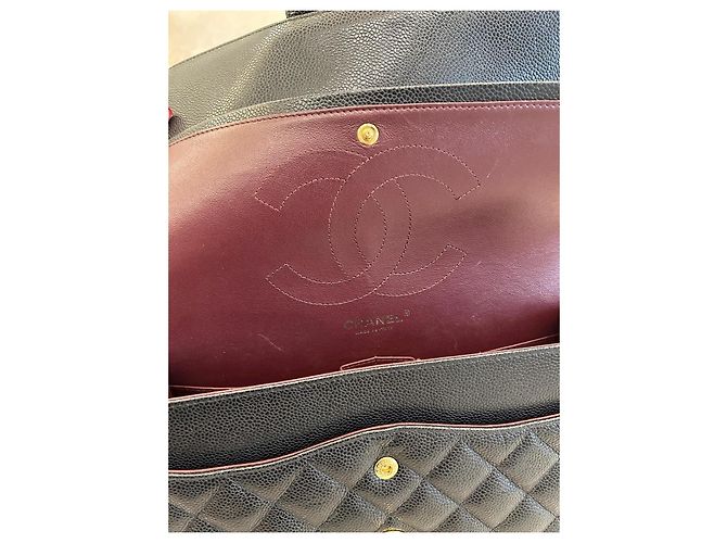 Timeless Borsa flap classica Chanel in pelle caviar nera Nero - vista 11
