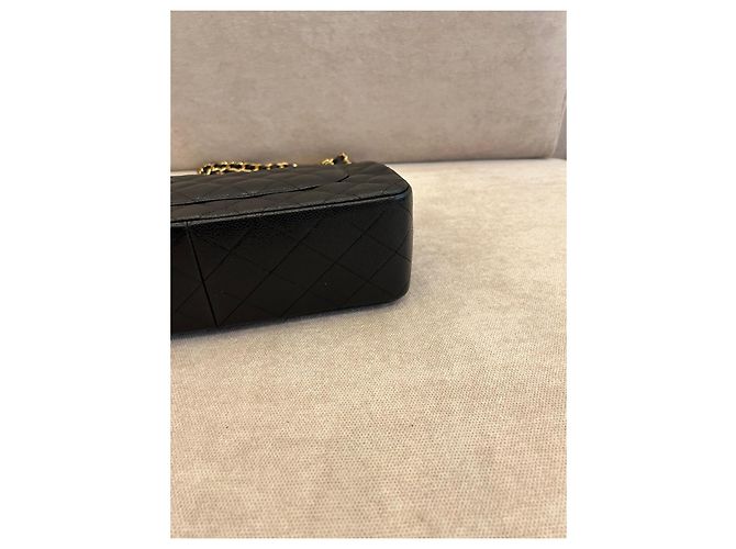 Timeless Borsa flap classica Chanel in pelle caviar nera Nero - vista 6