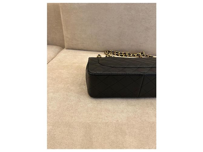 Timeless Borsa flap classica Chanel in pelle caviar nera Nero - vista 7