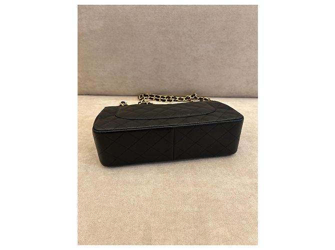 Timeless Borsa flap classica Chanel in pelle caviar nera Nero - vista 8
