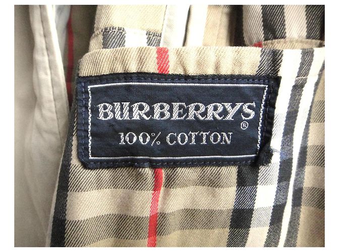 Gabardina Burberrys beige de algodón - vista 8