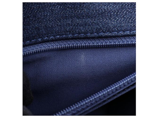 Zaino Chanel Matelassé Denim Chain Blu - vista 8