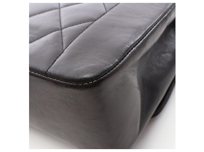 Borsa a Spalla Chanel Matelassé Diana Flap Nero - vista 6