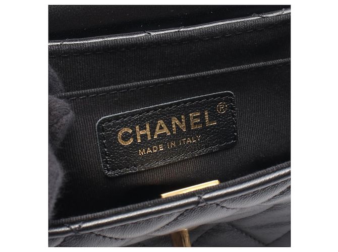 Borsa a tracolla 2-way con manico Chanel Matelassé Nero - vista 4