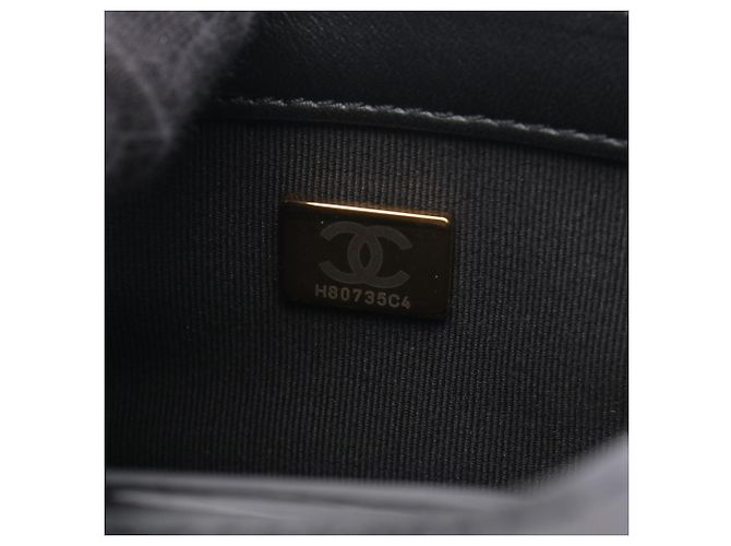 Borsa Chanel Matelassé Top Handle Mini Flap Nero - vista 5