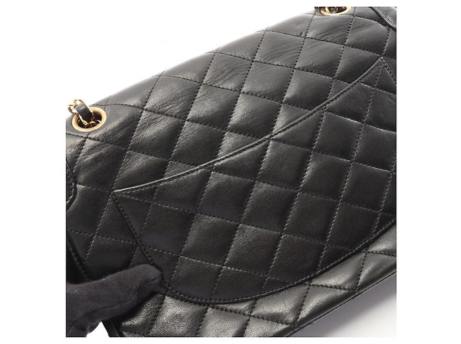 Borsa Chanel Matelassé Paris Limited Edition Double Flap Nero - vista 10