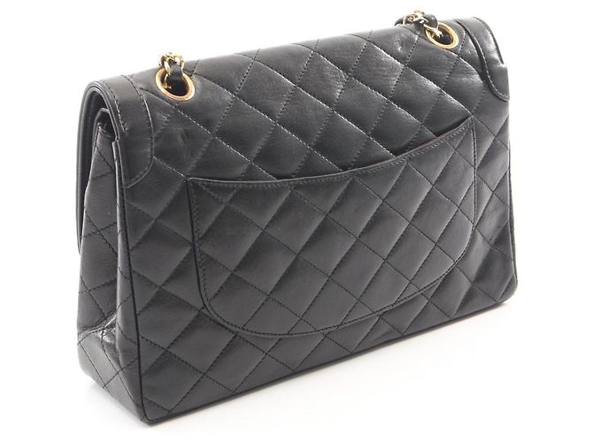 Borsa Chanel Matelassé Paris Limited Edition Double Flap Nero - vista 2
