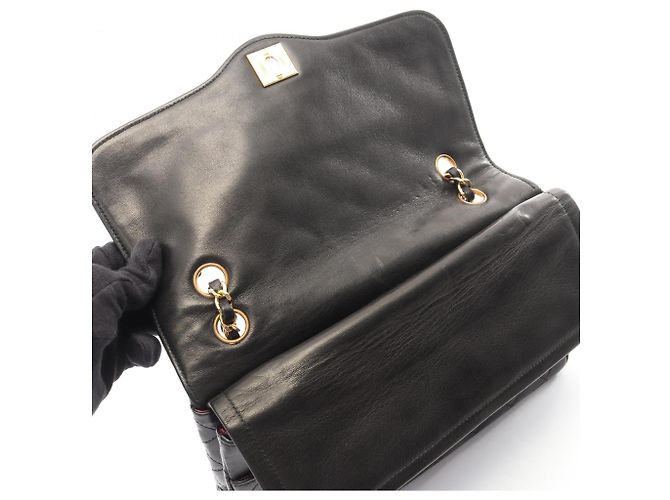 Borsa Chanel Matelassé Paris Limited Edition Double Flap Nero - vista 6