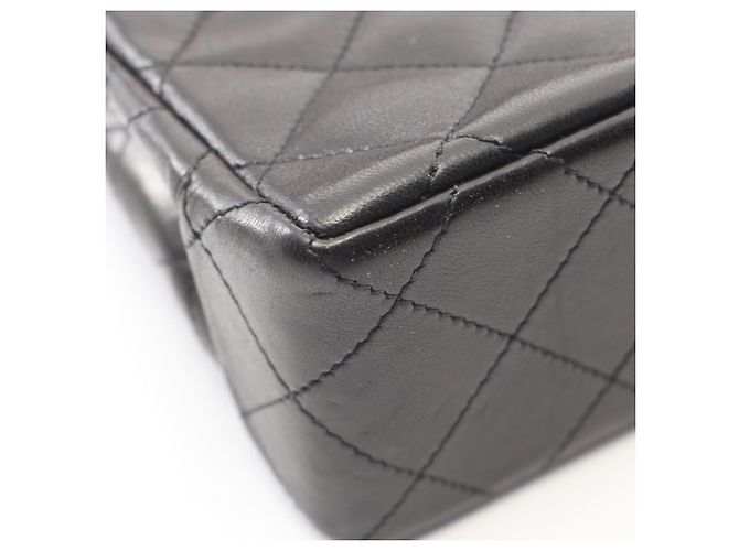 Borsa Chanel Matelassé Paris Limited Edition Double Flap Nero - vista 7