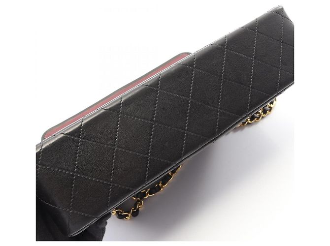 Borsa Chanel Matelassé Paris Limited Edition Double Flap Nero - vista 8