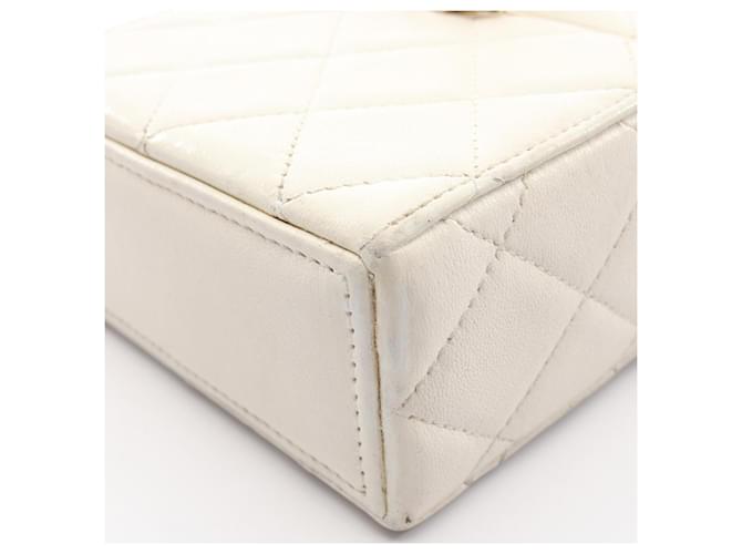 Borsa a tracolla mini matelassé Chanel Bianco - vista 10