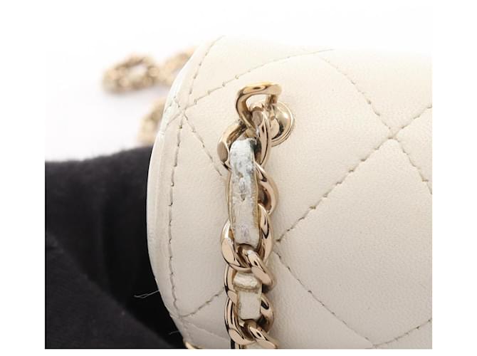 Borsa a tracolla mini matelassé Chanel Bianco - vista 7