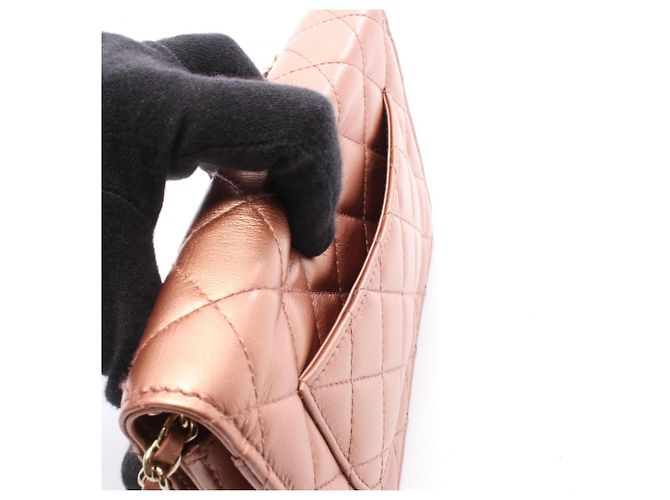 Borsa a Spalla Chanel Matelassé Metallizzata D'oro Metallico - vista 6