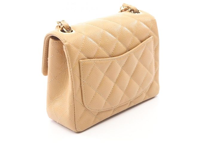Chanel Mini Matelassé Shoulder Bag Beige - view 2