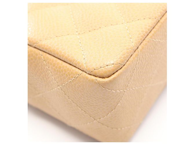 Chanel Mini Matelassé Shoulder Bag Beige - view 6
