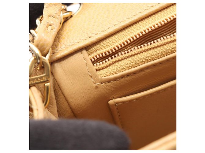 Chanel Mini Matelassé Shoulder Bag Beige - view 7