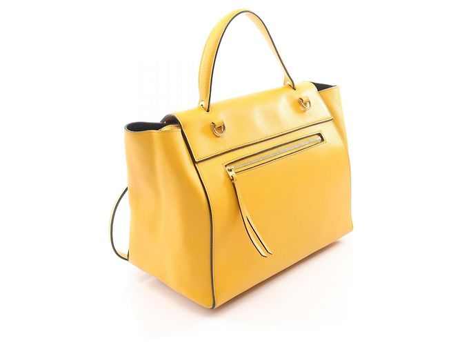 Céline Celine Belt Bag Mini - Gelbe Lederhandtasche - Ansicht 2