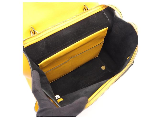 Céline Celine Belt Bag Mini - Gelbe Lederhandtasche - Ansicht 3