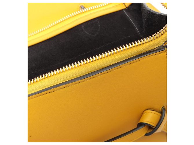 Céline Celine Belt Bag Mini - Gelbe Lederhandtasche - Ansicht 7