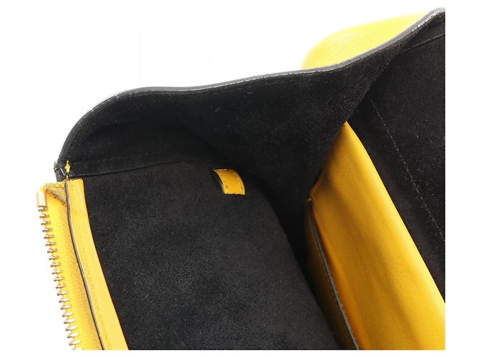 Céline Celine Belt Bag Mini - Gelbe Lederhandtasche - Ansicht 8