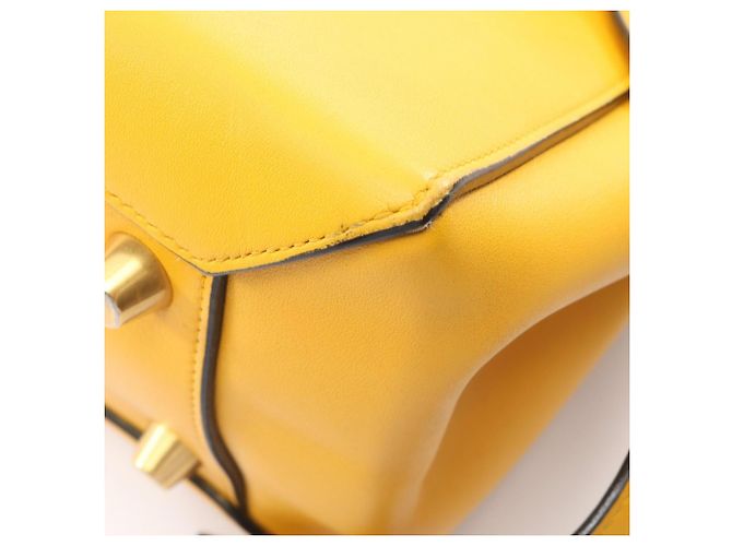 Céline Celine Belt Bag Mini - Gelbe Lederhandtasche - Ansicht 9