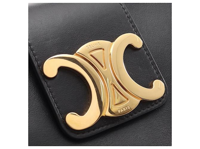 Céline Borsa a tracolla Celine AVA Triomphe Medium Nero - vista 5