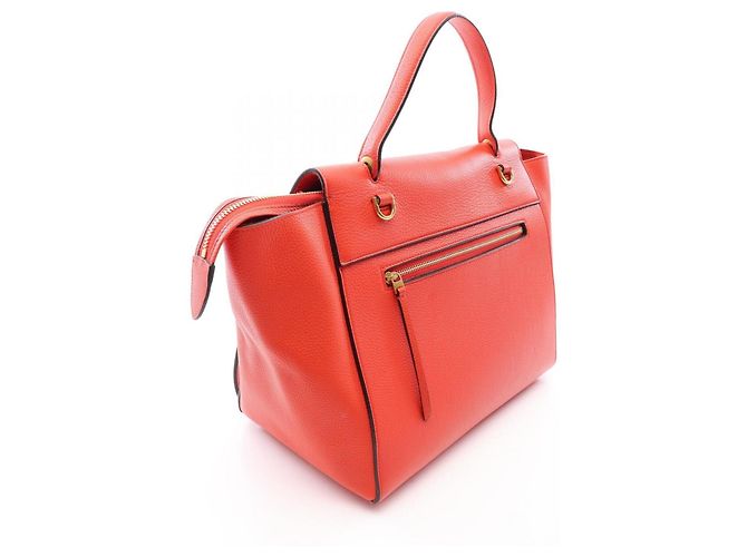 Borsa Céline Belt Bag Mini Rossa in Pelle Rosso - vista 2