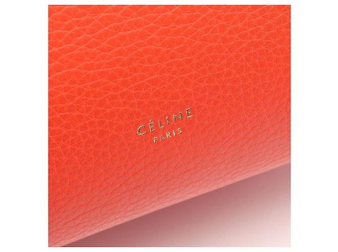Borsa Céline Belt Bag Mini Rossa in Pelle Rosso - vista 4