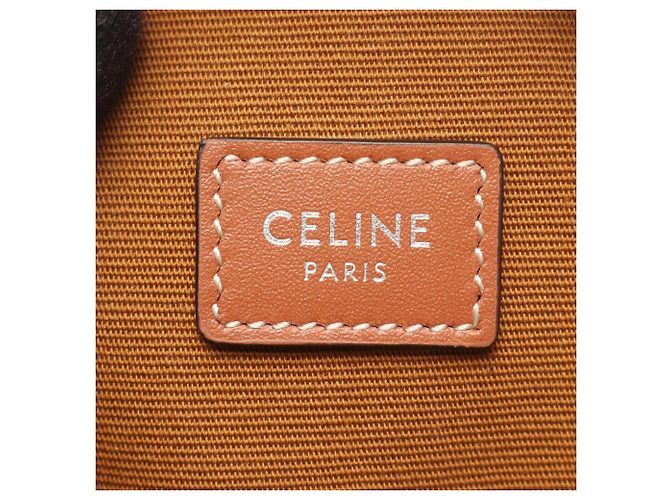 Céline Celine Triomphe Mini Schultertasche Braun Schwarz - Ansicht 4