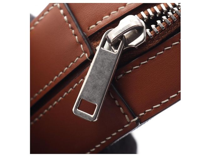 Céline Celine Triomphe Mini Schultertasche Braun Schwarz - Ansicht 7