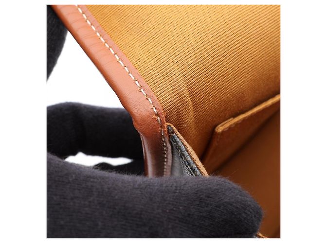 Céline Borsa a tracolla Celine CELINE Folco Medium Bag Triomphe Marrone Nero - vista 9