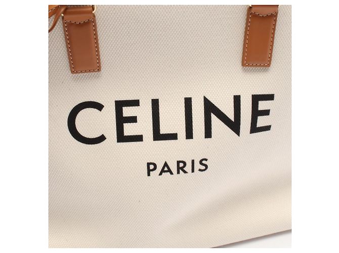 Céline Celine Horizontal Cabas Tote Bag Braun Roh - Ansicht 4