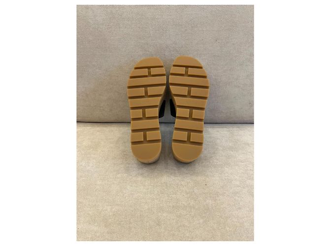 Oran Hermès Eze 30 Sandali Zeppa Pelle Nera Nero - vista 5