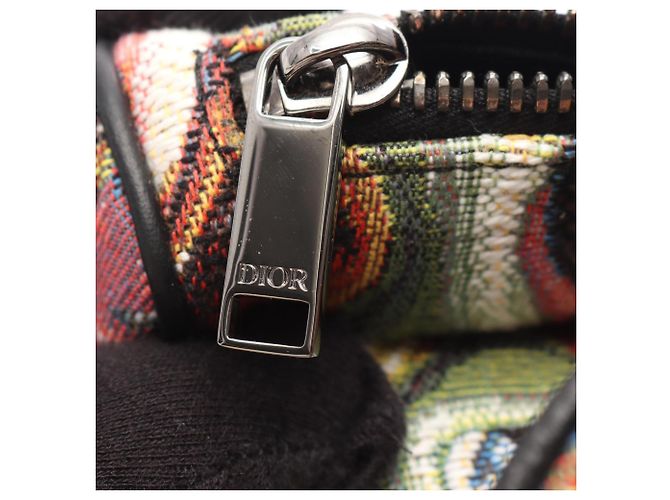 Christian Dior Dior x Kenny Schaff Saddle Bag Nero Multicolore - vista 5