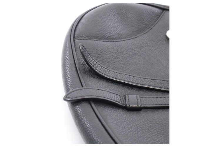 Borsa Saddle Christian Dior - Marsupio in pelle nera Nero - vista 6