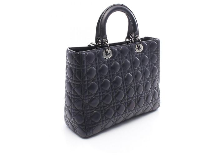Bolso Lady Large 2-Way Christian Dior Negro - vista 2