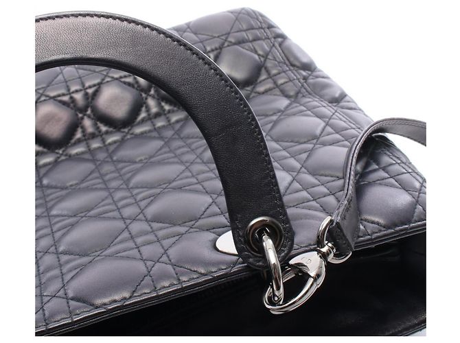 Bolso Lady Large 2-Way Christian Dior Negro - vista 5