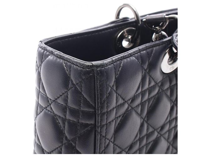 Bolso Lady Large 2-Way Christian Dior Negro - vista 7