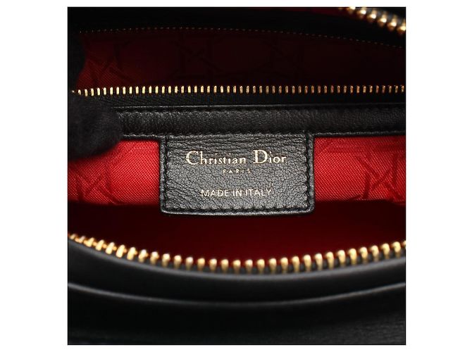 Borsa 2-Way Christian Dior Dior Lady Large Cannage Nero - vista 4