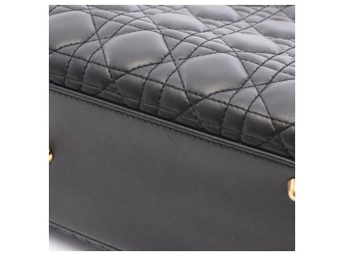 Borsa 2-Way Christian Dior Dior Lady Large Cannage Nero - vista 5