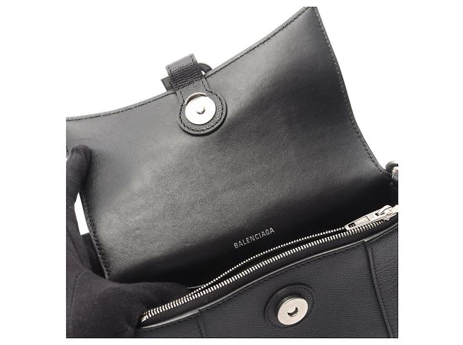 Borsa a Spalla Balenciaga Downtown Nero - vista 8
